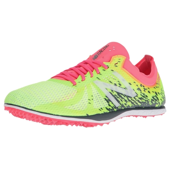 New Balance LD5000v4 Long Distance Women's Running Spikes Neon Yellow Pink Sz 10 - Picture 2 of 16